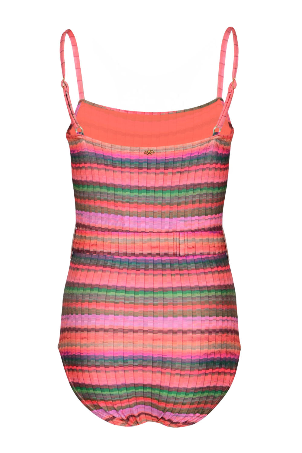 Load image into Gallery viewer, Girls Brixtyn Belted One Piece Jetty Stripes
