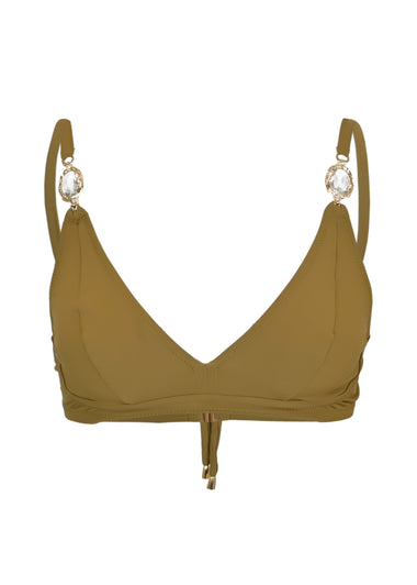 Agata Bronze Bikini Top