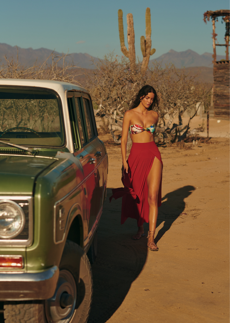 Load image into Gallery viewer, Jax Long Skirt Orange - Skirt
