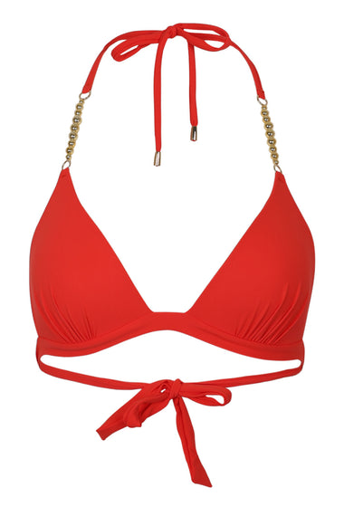 Lilien Orange Bikini Top