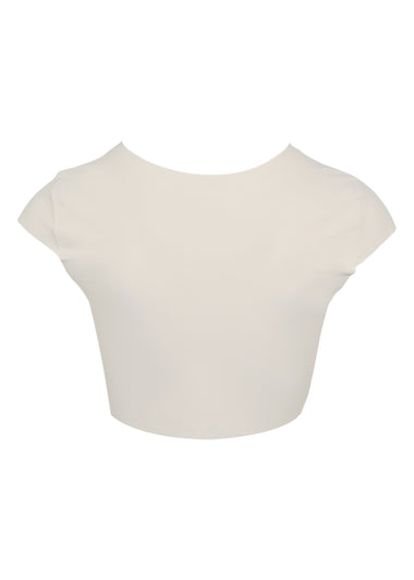 Tako Ivoire Wrap Crop Top