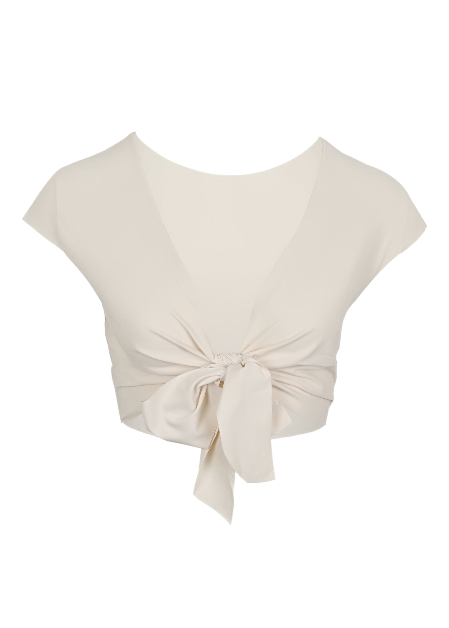 Load image into Gallery viewer, Tako Ivoire Wrap Crop Top
