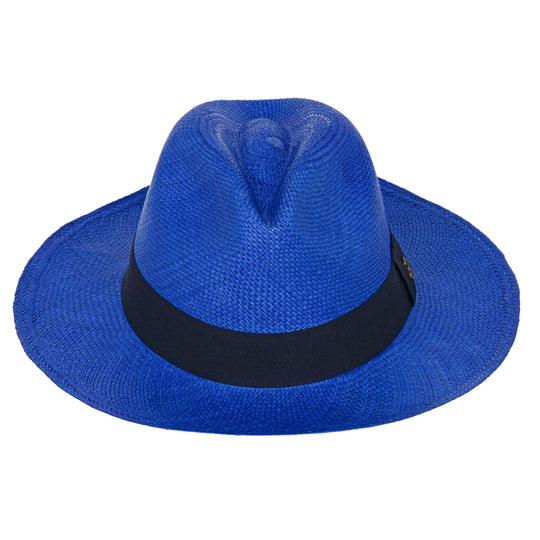 Panama Hat Classic Electric Blue / Black