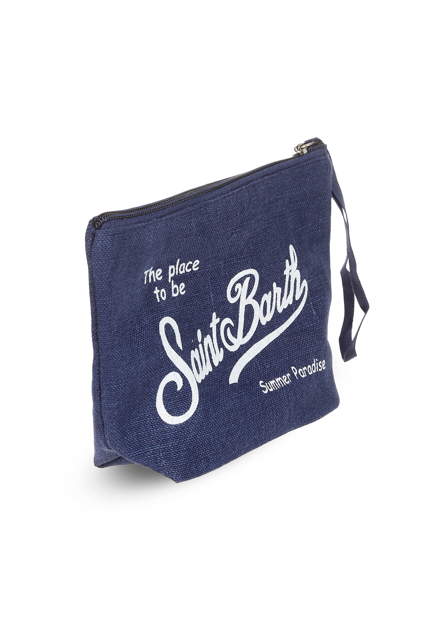 Load image into Gallery viewer, Aline Linen Pouch Blue Navy
