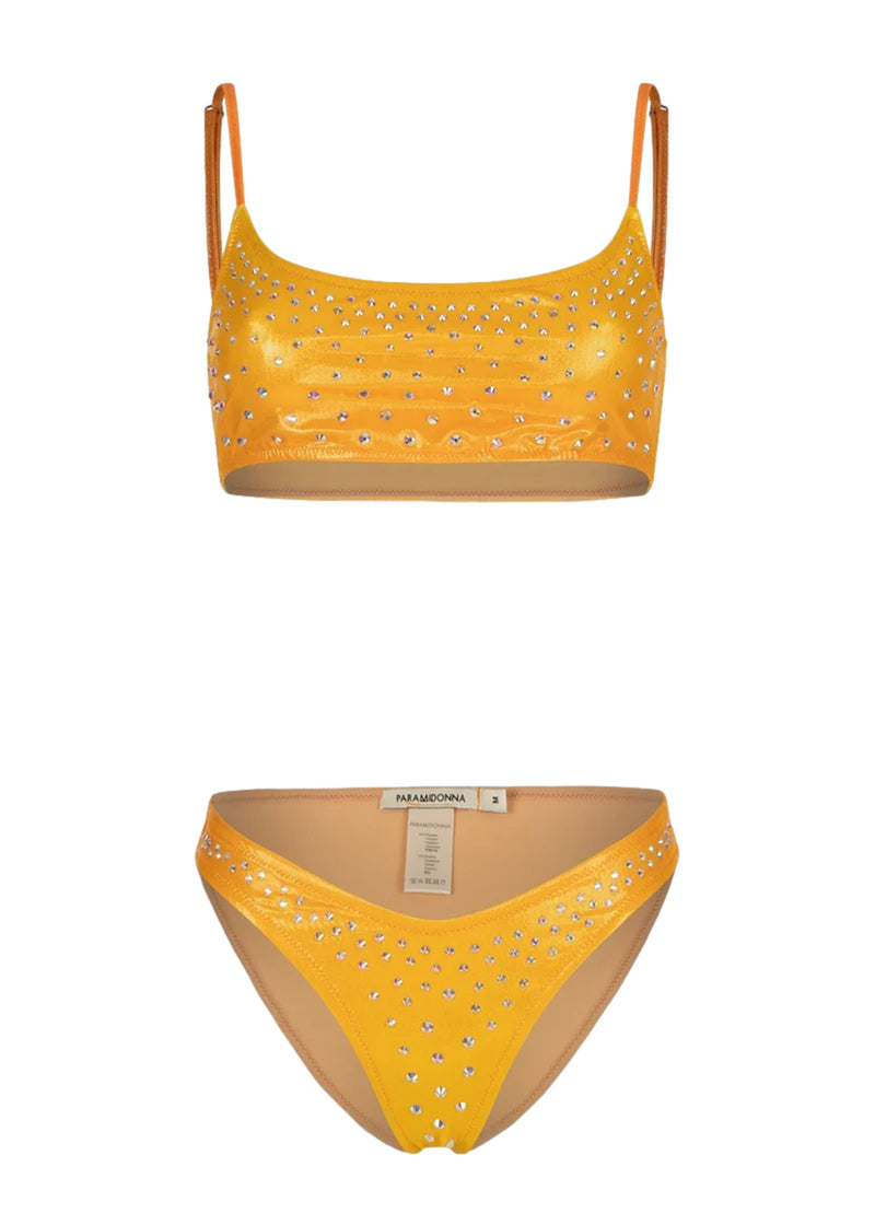 Chiara Crystals Orange Ombre Bikini