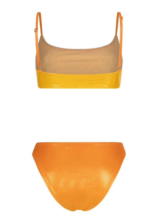 Load image into Gallery viewer, Chiara Crystals Orange Ombre Bikini
