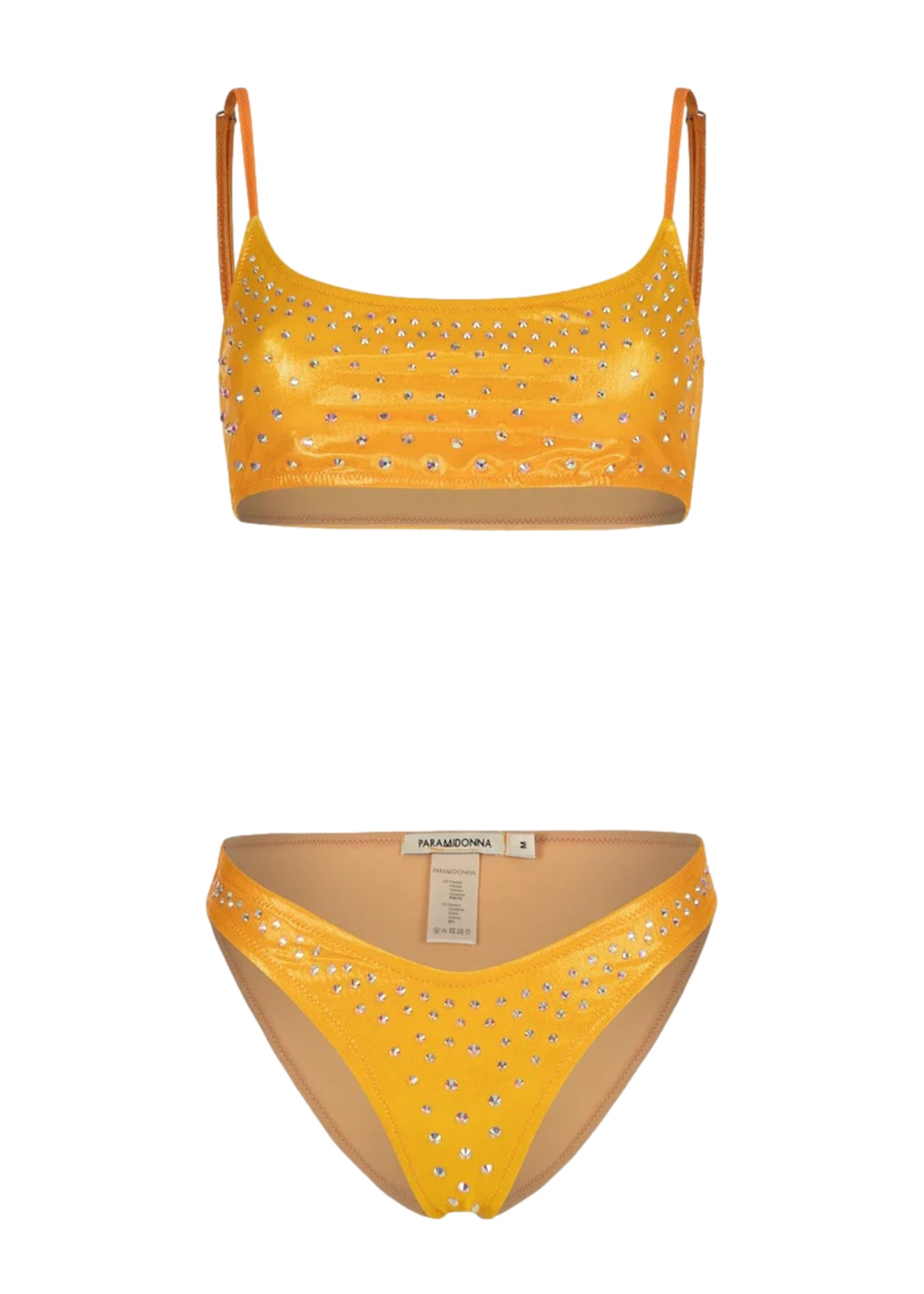 Load image into Gallery viewer, Chiara Crystals Orange Ombre Bikini
