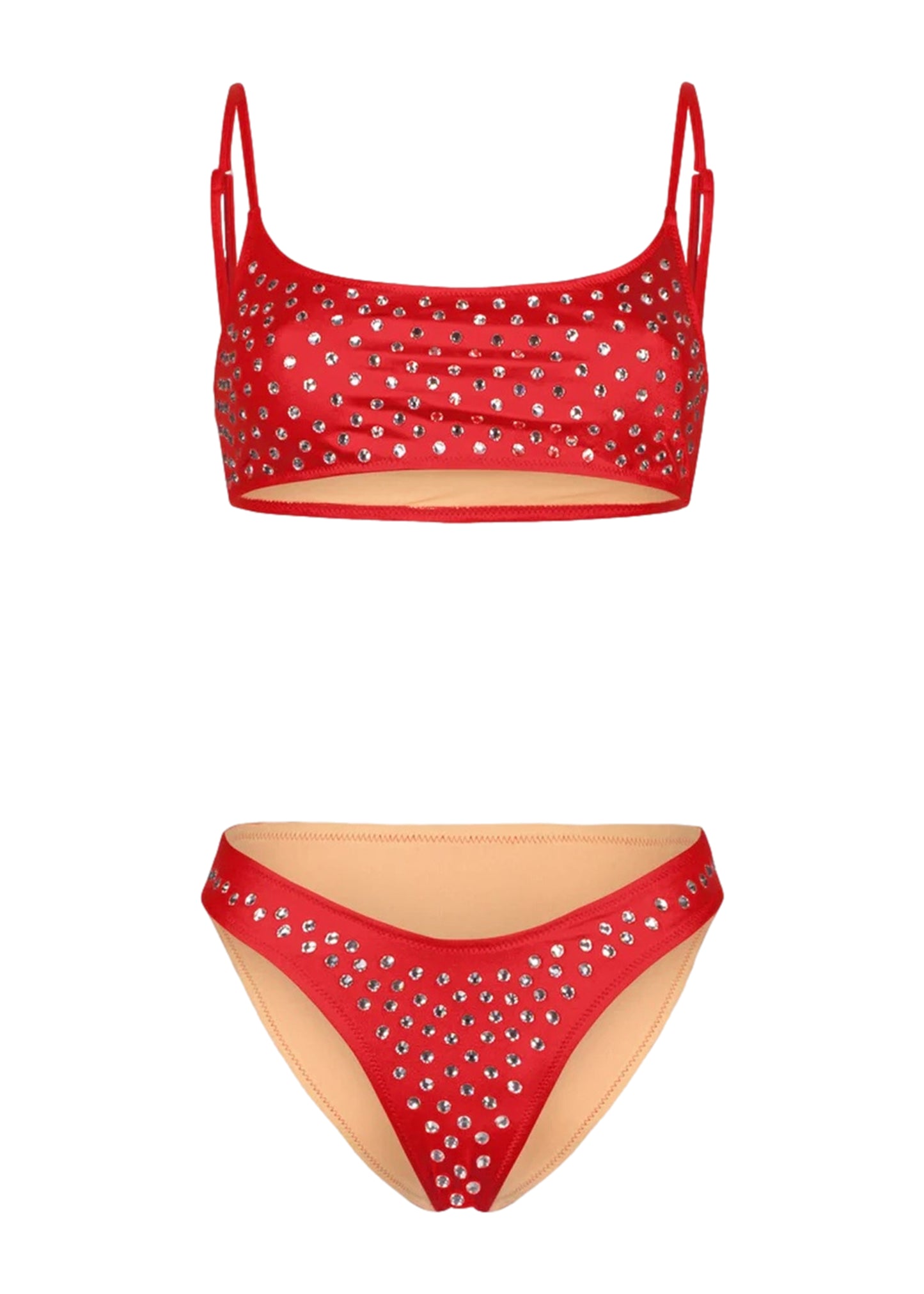 Chiara Crystals Red Bikini