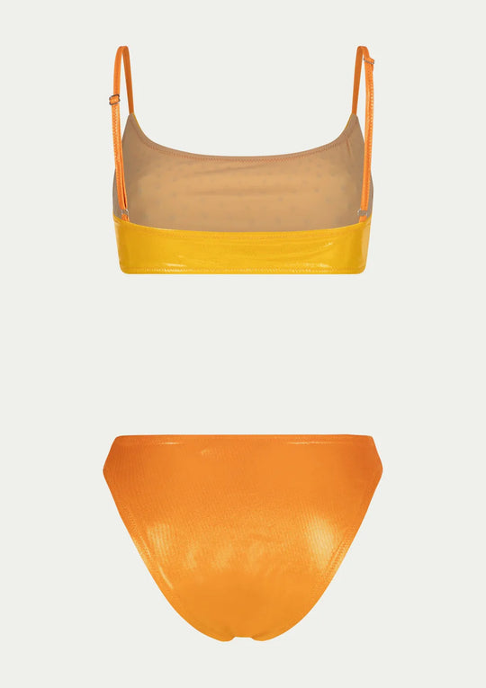 Load image into Gallery viewer, Chiara Crystals Orange Ombre Bikini
