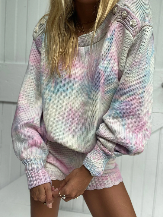 Gallatin Pullover Cotton Candy Hand Dye