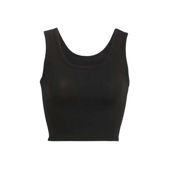 Scoop Crop Top Black - Top