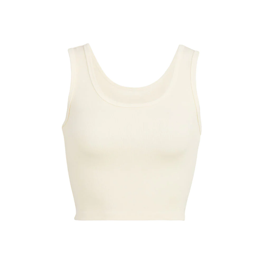 Load image into Gallery viewer, Scoop Crop Top Egg Nog - Top
