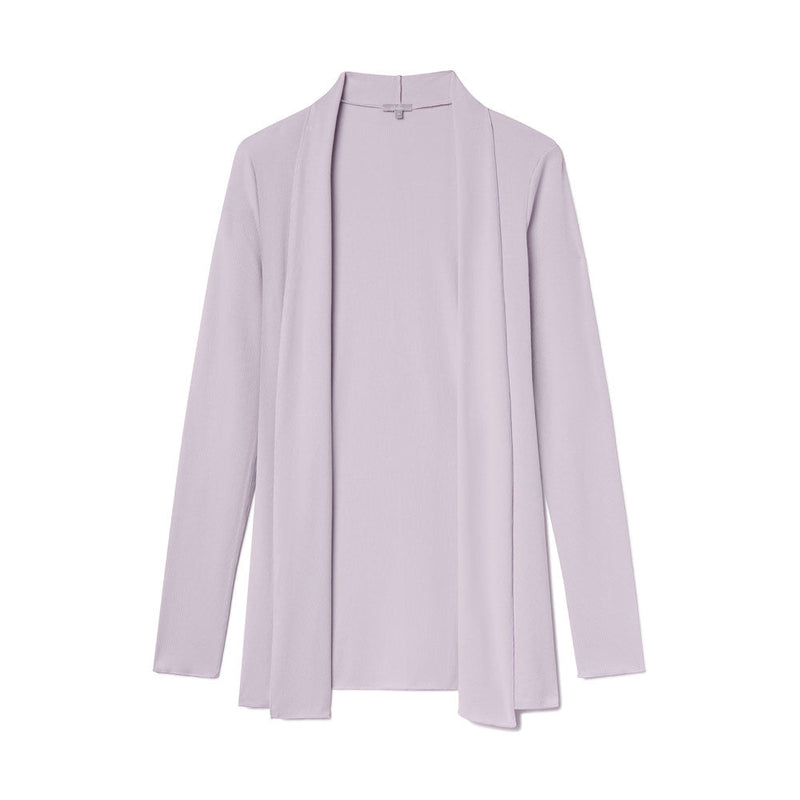 Amelia Rib Cardigan Cloudy Lilac
