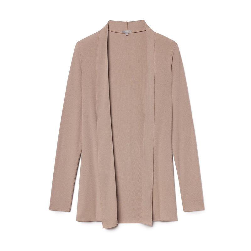Amelia Rib Cardigan Cloudy Mocha