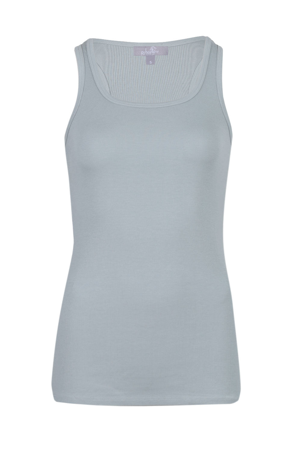 Load image into Gallery viewer, Charlie Racer Back Tank Top Dark Silver
