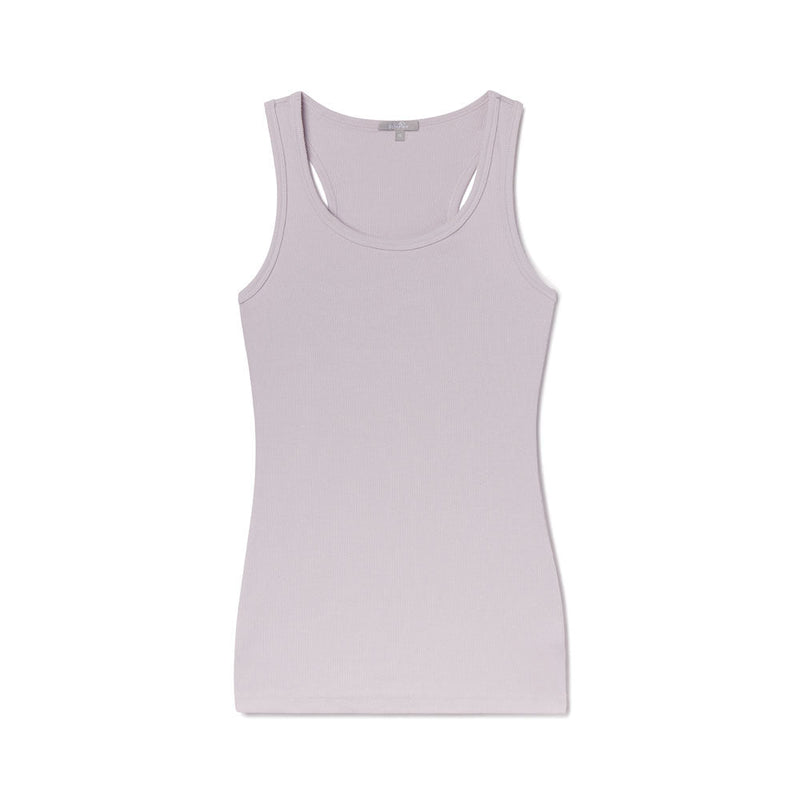 Charlie Racer Back Tank Top Cloudy Lilac