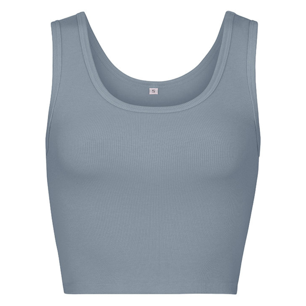 Load image into Gallery viewer, Scoop Crop Top Light Blue
