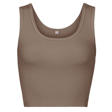 Scoop Crop Top Mocha