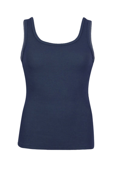 Scoop Tank Top Navy
