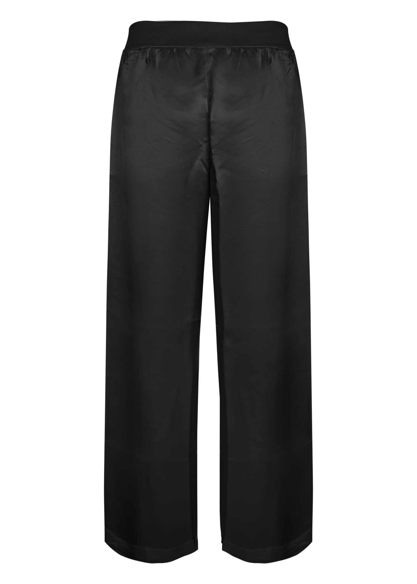 Load image into Gallery viewer, Womens Black Satin Capri Pants
