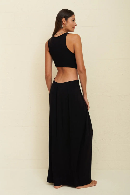 Load image into Gallery viewer, Cut Out Twist Dress Black
