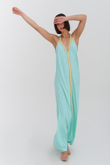 Pima Sundress Turquoise - Dress