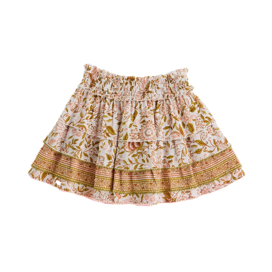 Mini Skirt Ariel CT PM Kids Green Menton Cotton Plumeti - Skirt