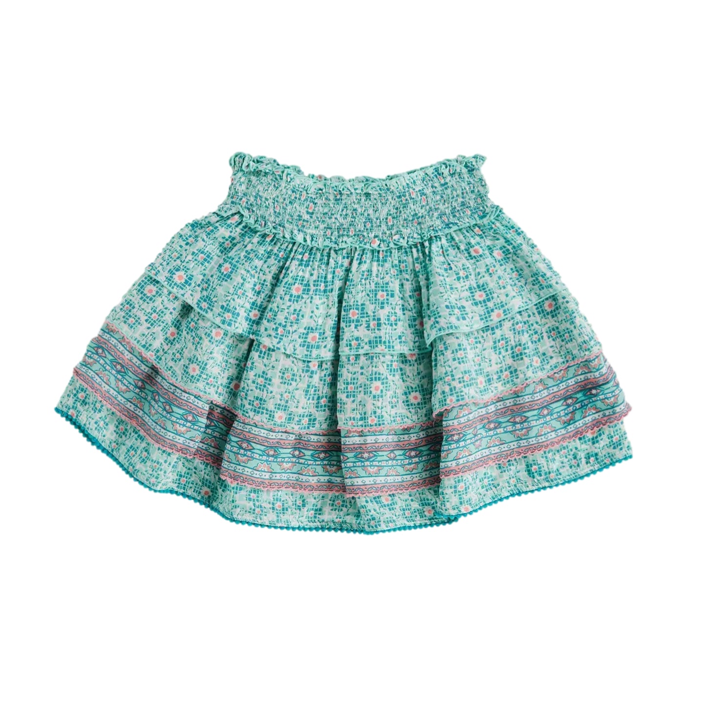 Mini Skirt Ariel V Kids Aqua Je T’aime Viscose - Skirt