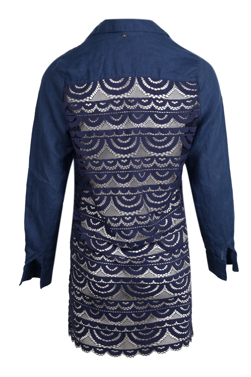 Load image into Gallery viewer, Lace Tunic Navy
