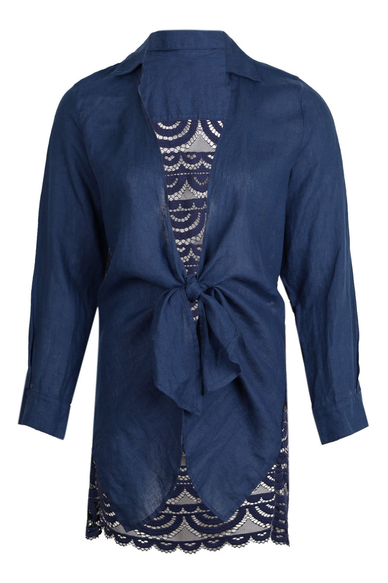 Lace Tunic Navy