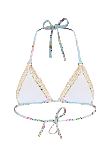 Kyle Crochet Trim Triangle Floret