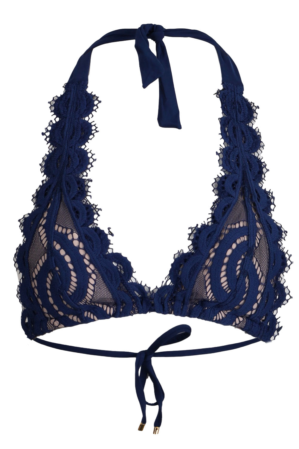 Load image into Gallery viewer, Lace Halter Top Pacific
