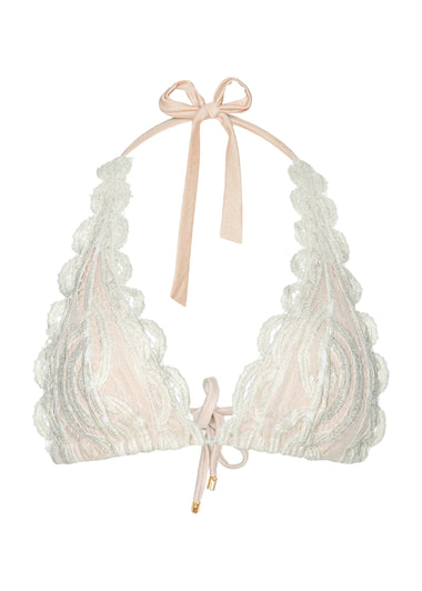 Lace Halter Top Vanilla