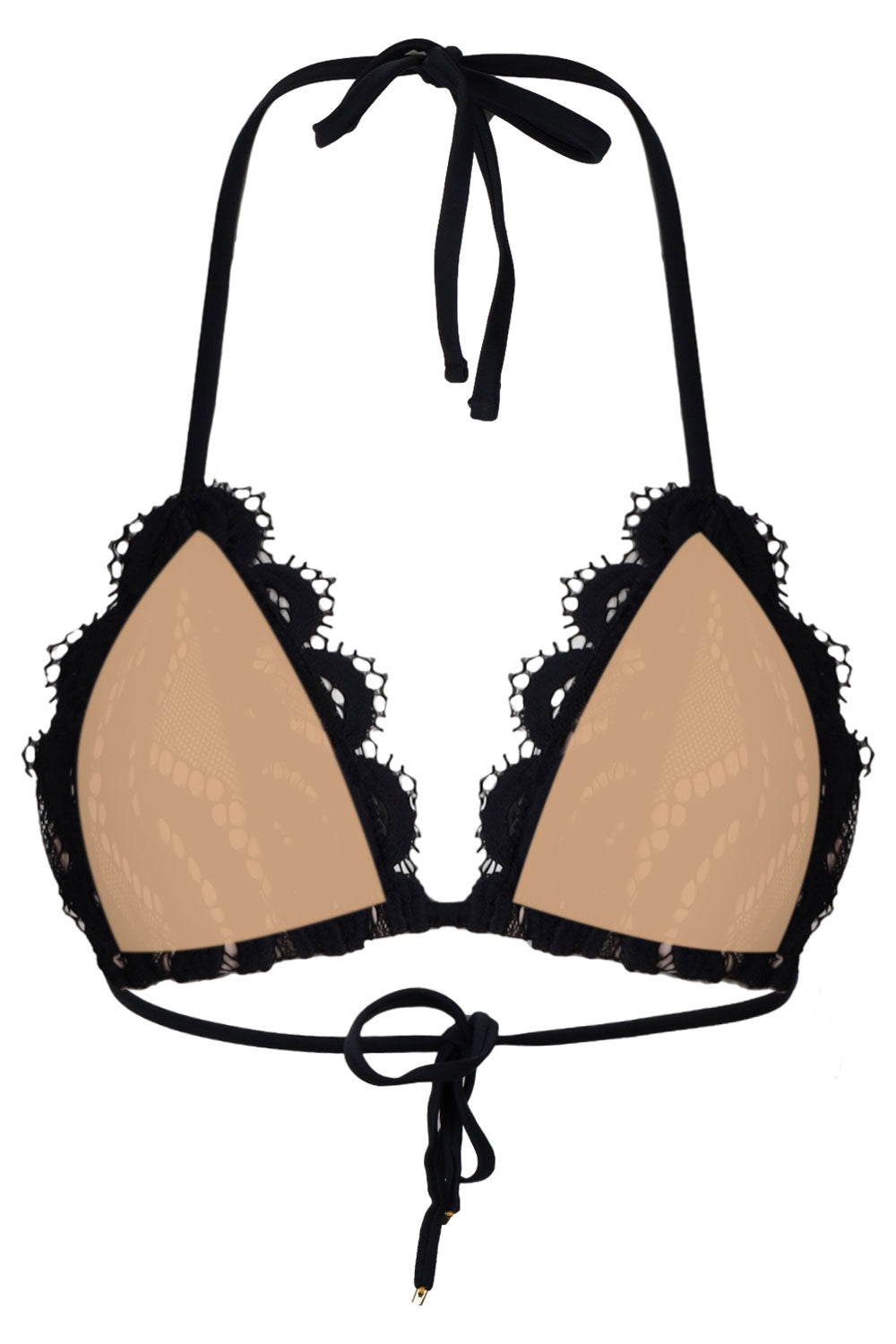 Load image into Gallery viewer, Lace Tri Top Midnight
