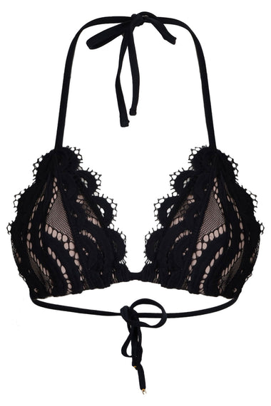 Lace Tri Top Midnight