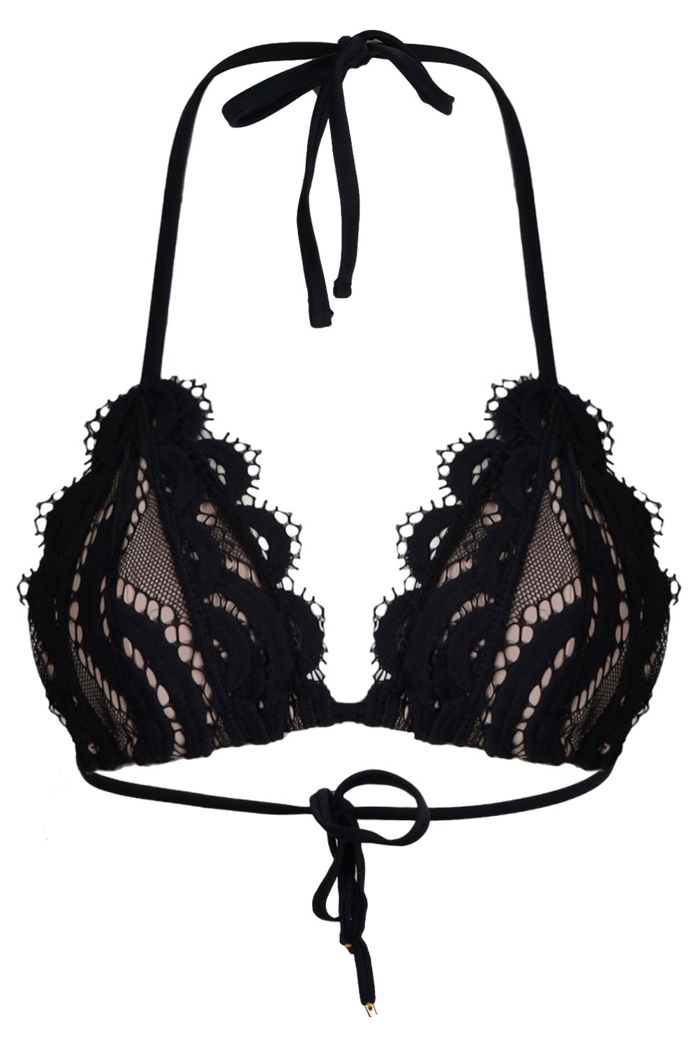 Lace Tri Top Midnight