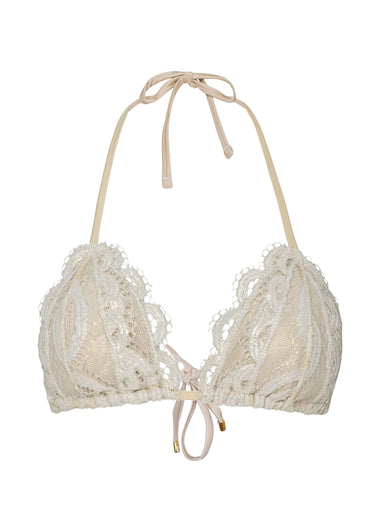 Lace Tri Top Vanilla