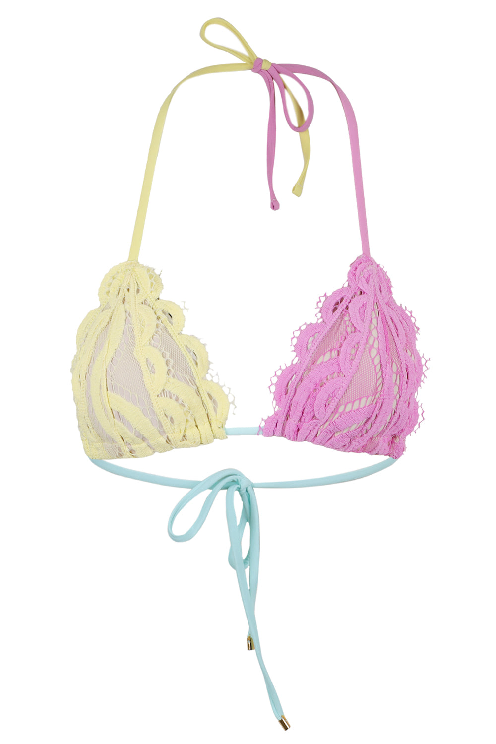 Load image into Gallery viewer, Lace Triangle Top Sweet Pea

