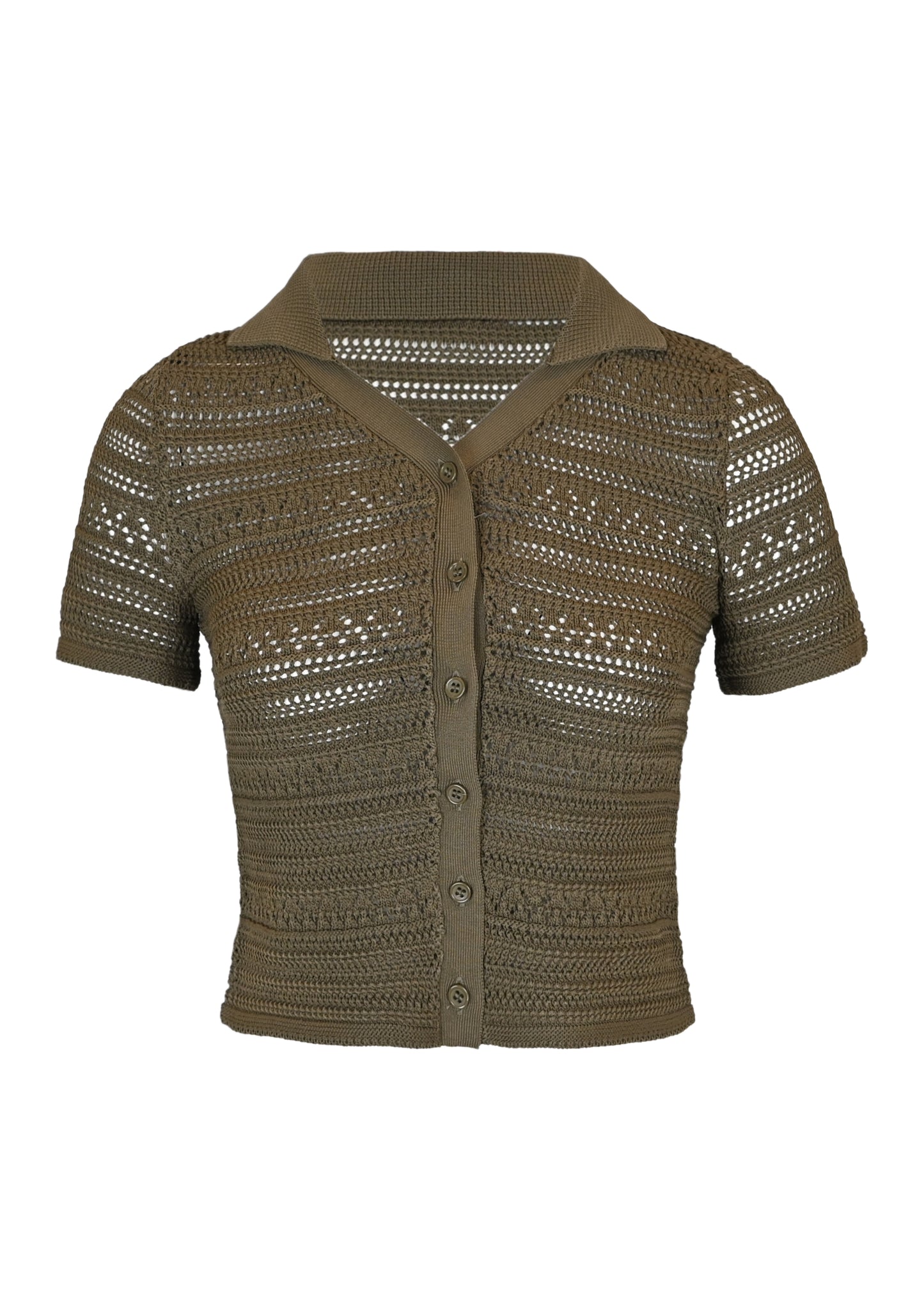Load image into Gallery viewer, Lee Crochet Top Olive
