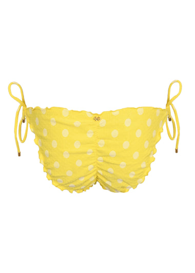 Lettuce Edge Tie Side Bottom Full Polka Dot