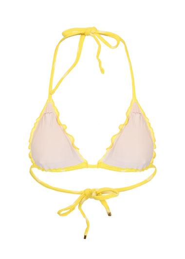 Lettuce Edge Triangle Top Polka Dot