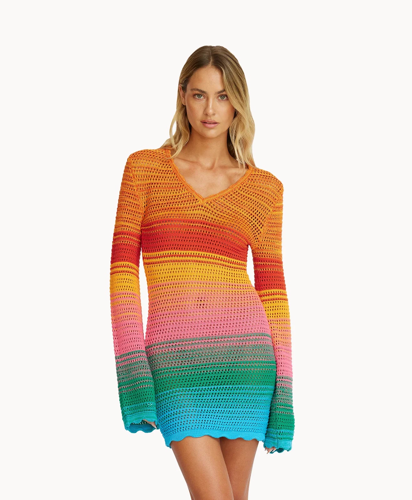 Load image into Gallery viewer, Maeve Tunic Tangerine - Cover Up
