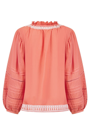 August Top Ochre-Cream Top