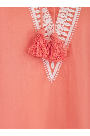 August Top Ochre-Cream Top