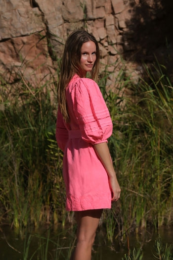 Carla Cerise Mini Dress - Dress