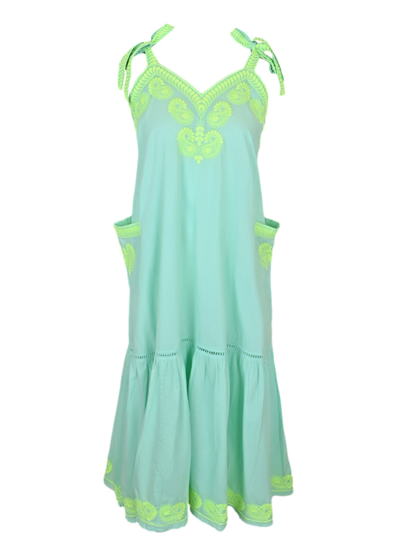 Carol Midi Dress Mint Lime