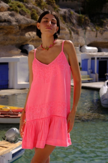 Load image into Gallery viewer, Cruz Cerise Mini Dress - Dress

