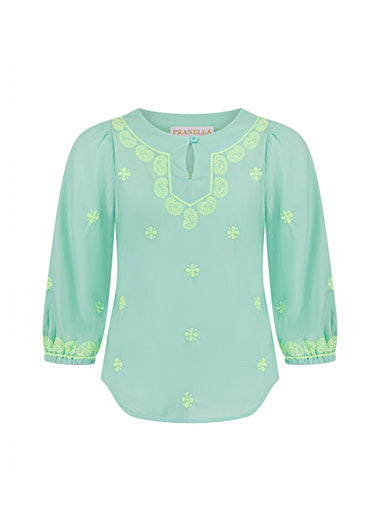Camille Kids Mint Blouse