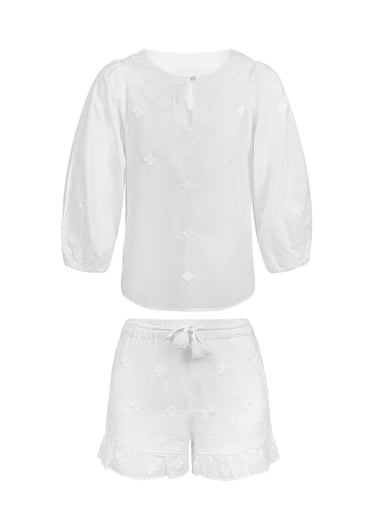Camille Kids White Blouse