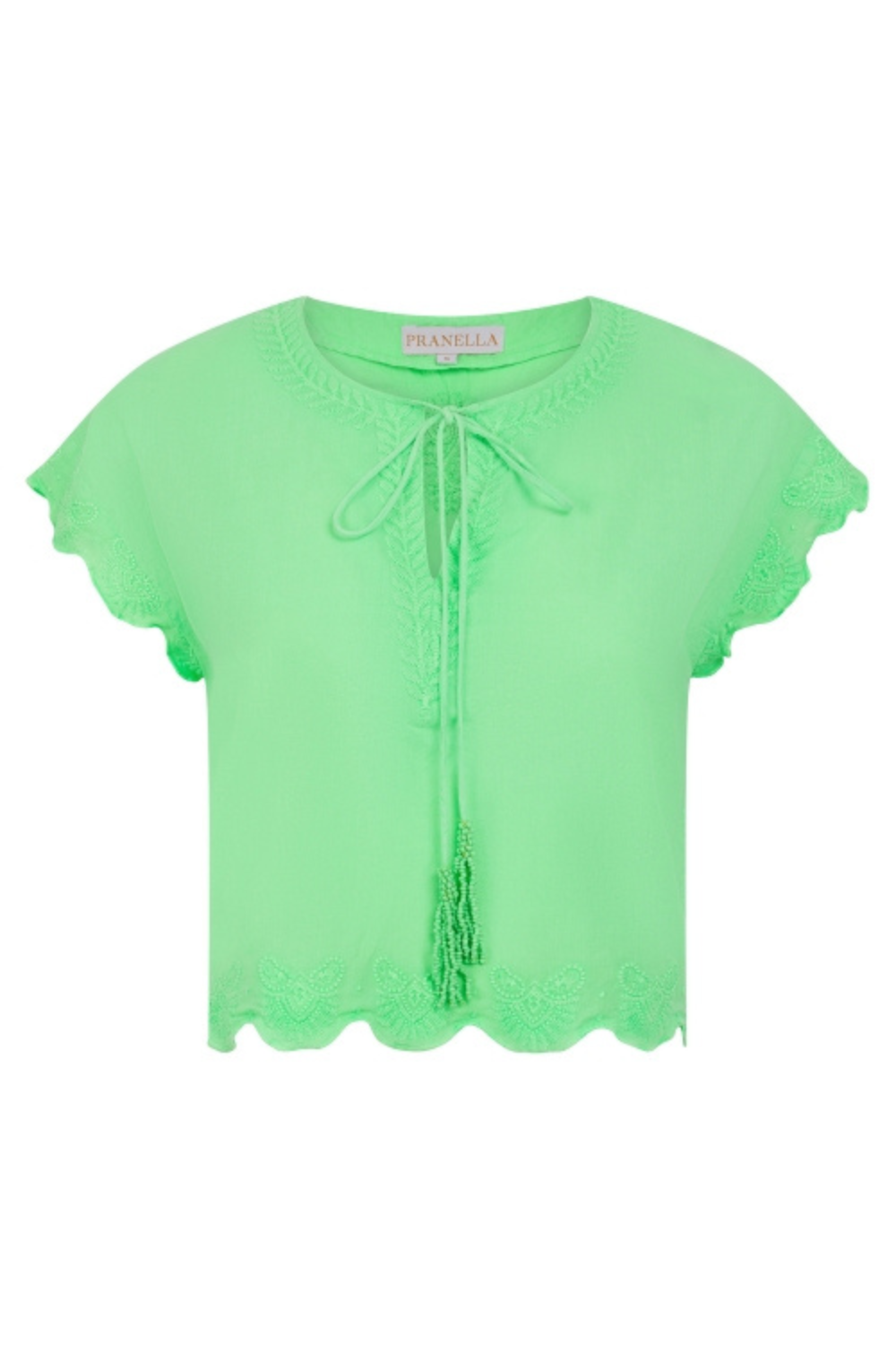 Load image into Gallery viewer, Kitty Neon Green Top
